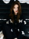 Korean style with a complete set of winter clothes 2026 loose slimming lazy style cartoon puppy sweater wide leg pants suit