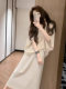 Beautiful early summer suit 2026 new loose and lazy style bat-sleeved top high-waisted drape skirt two-piece set