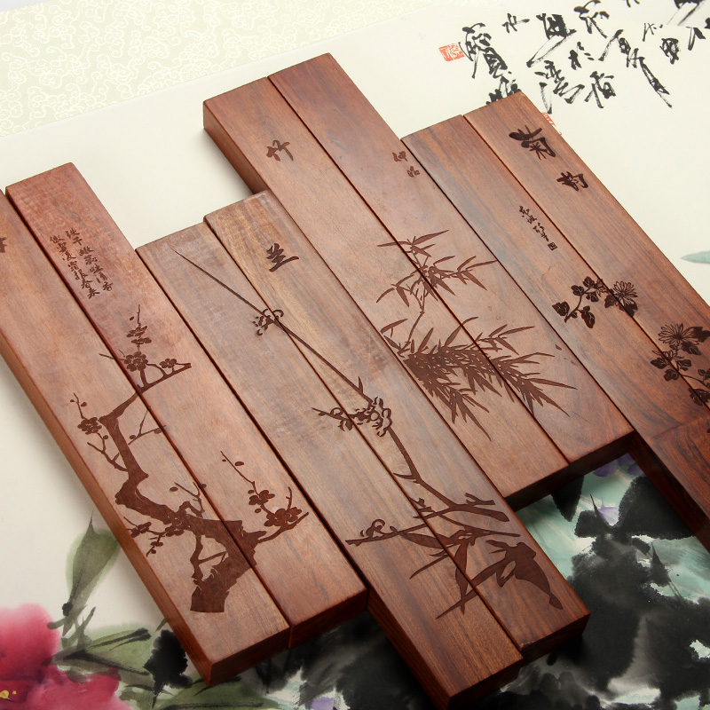 紫芳斋黄花梨镇纸:书写者的精致陪伴