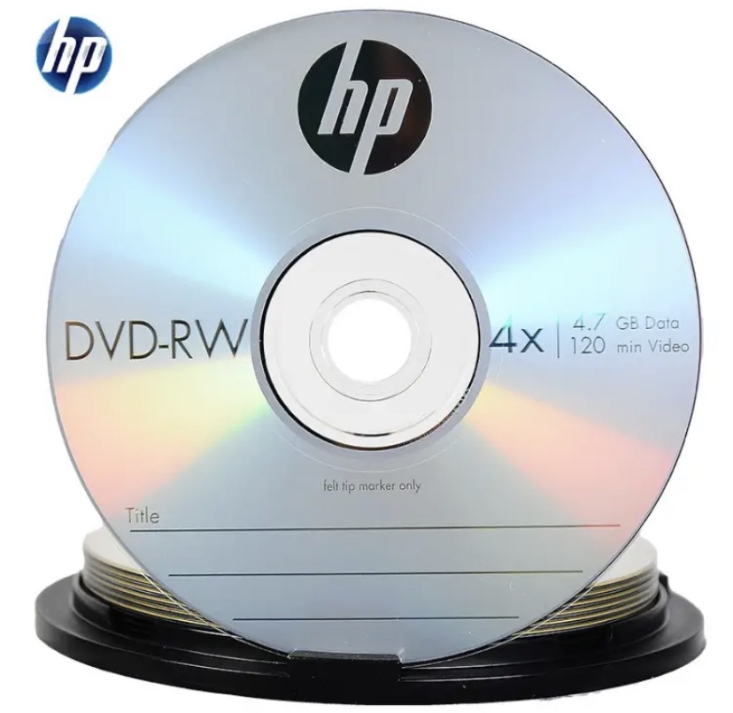 HP HP rewritable burning disc dvd-rw 4 7GB burning disc rewritable disc blank disc 10 pieces