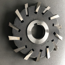 High-speed steel toothed three-sided edge milling cutter Wrong toothed toothed white steel milling cutter plate helical HSS outer diameter 225-250