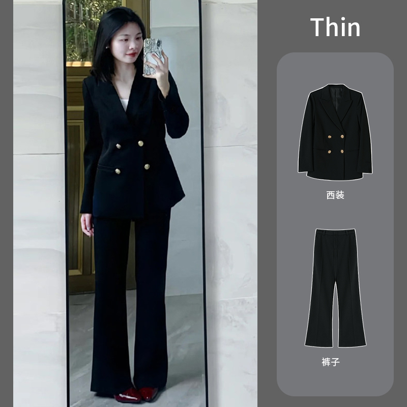Suit Set for Female College Students 2026 Spring and Autumn New Style Interview Defense Slim Fit Commuter Professional Formal Suit Jacket