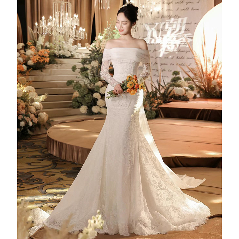 Lace wedding dress, evening dress, french style,  Lace wedding dress, evening dress, french style,