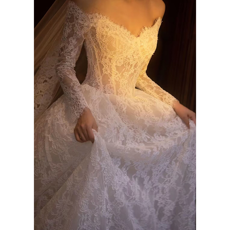 Nine -year old shop French wedding bride 2023 new high -end lace Nine -year old shop French wedding bride 2023 new high -end lace