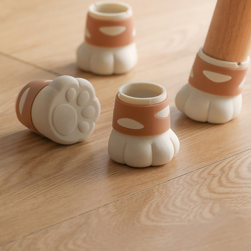 table and chairs table chairs stool footbed foot cover protective sleeve furniture furniture chair leg plate stool legs silicone cat paws muted
