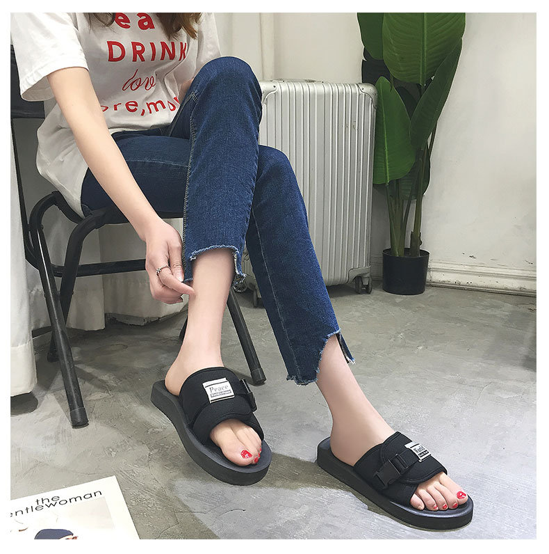 Mùa hè 2018 mới dép đỏ sandal và dép nam phiên bản Hàn Quốc của thời trang giản dị không trơn trượt mang giày đi biển dép lacoste