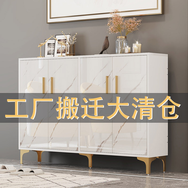 2022 new baked lacquered shoes cabinet doorway light extravagant and large capacity outside the door minimalist modern entrance door-to-door Xuanguan cabinet