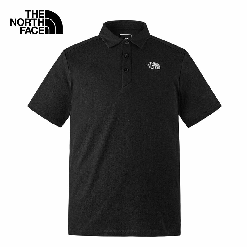 The North Face Polo Shirt Men's T-Shirt North Face Short-Sleeved Men's Half-Sleeved Pure Cotton Top Casual Wear