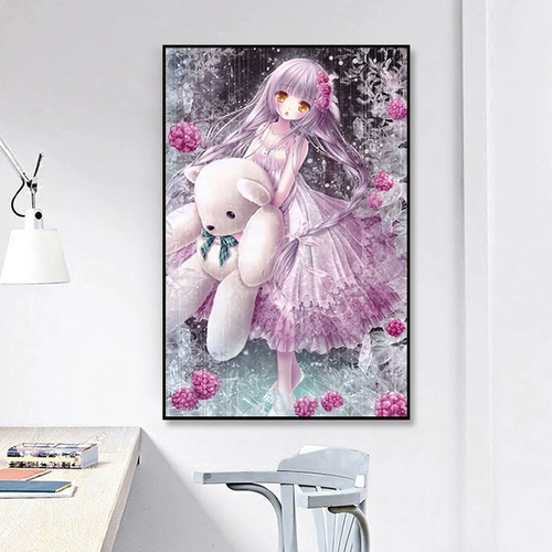 5D Diamond Painting, полная бриллиантовой вышивки, мечта, спальня, палка Diamond Cross Stitch 2019 Новая гостиная мультфильм принцесса