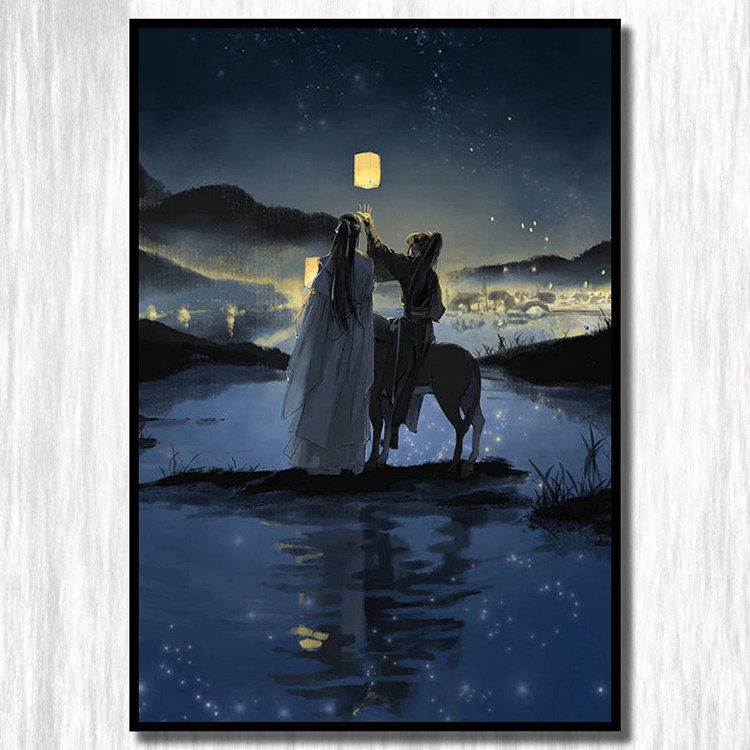 Ancient wind diamond painting hollow light, Men and small diamond embroidery with diamond embroidery in 2019 new living room character bedroom