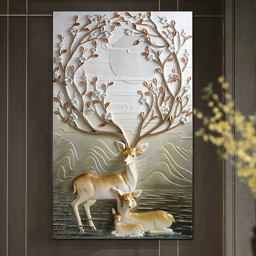 Новая 5D Diamond Painting покрыта вышитым бриллиантовым лосей.