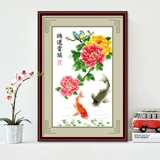 5D Diamond Painting, полная вышитых бриллиантовых крыльца 2018 Новая гостиная Простая современная паста бриллиантовые стежка пионов цветок