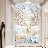 Алмазное алмазное лосей спальня наклейка с бриллиантовой стежкой вертикальная версия полная бриллиантовая вышивка 2017 Новая гостиная простая и современная