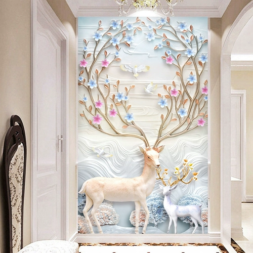 Алмазное алмазное лосей спальня наклейка с бриллиантовой стежкой вертикальная версия полная бриллиантовая вышивка 2017 Новая гостиная простая и современная