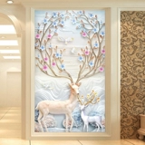 Алмазное алмазное лосей спальня наклейка с бриллиантовой стежкой вертикальная версия полная бриллиантовая вышивка 2017 Новая гостиная простая и современная