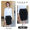 Women's -9185 long sleeved white shirt+181 black skirt