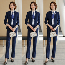 Fall winter high-end business suit suit female fashion temperament high-end suit tooling formal sales department overalls