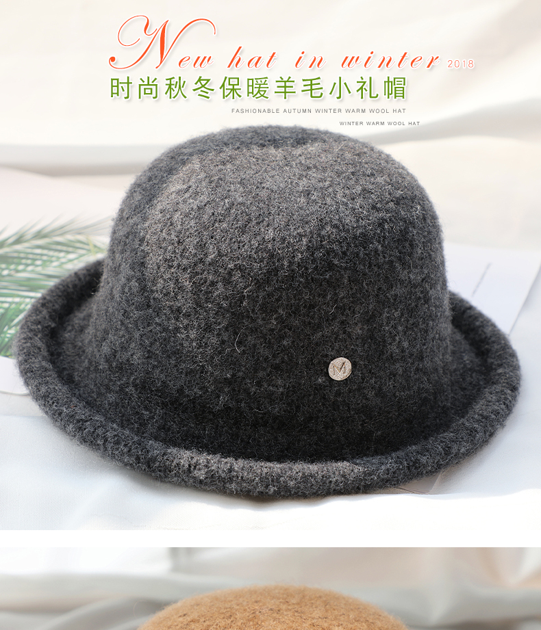 Chapeau pour femme      en Melange de laine - Ref 3233782 Image 6