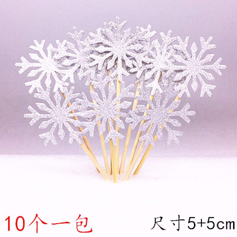 Baking Happy Birthday Cake Decoration Insertion Scene Ornaments Insertion Flag Snowflake Insertion Card Five-pointed Star Love Insertion