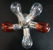 Car 12V24V steering reversing high and low foot brake single tail double wire double tail amber oblique foot bulb