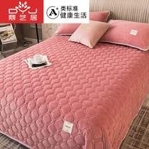 Thickened milk velvet sheet single piece coral velvet flange Crystal velvet plush plush non-running bed single winter non-slip