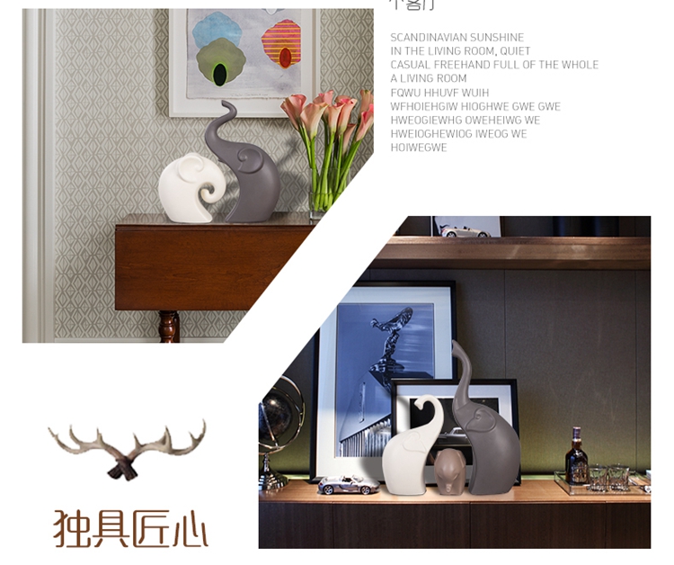 Contracted Europe type creative household act the role ofing is tasted, the sitting room TV ark, wine a ceramic decoration furnishing articles auspicious happiness