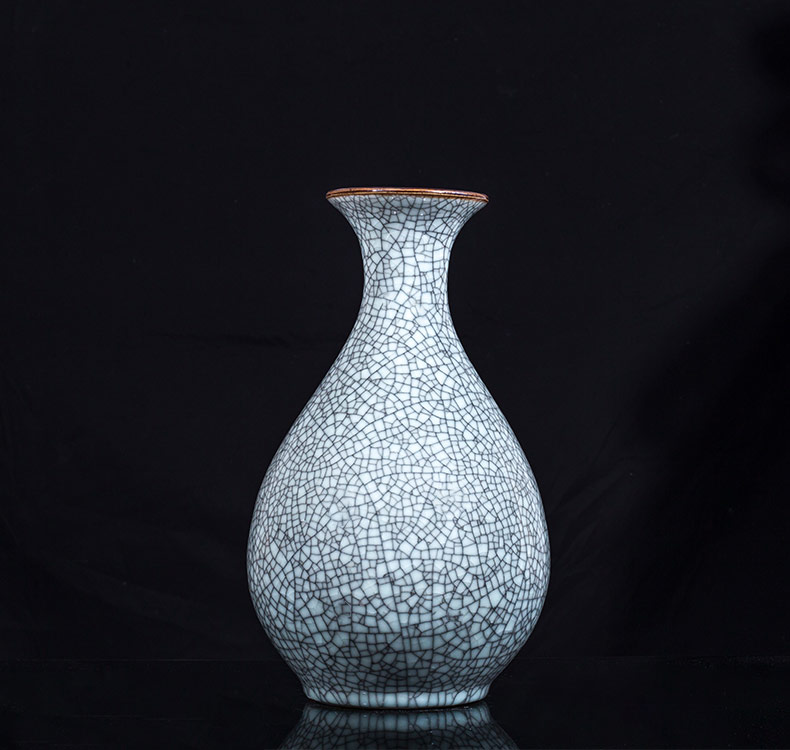 Rice lu, jingdezhen ceramic ice crack glaze vase creative Chinese sitting room porch decoration flower arranging household furnishing articles