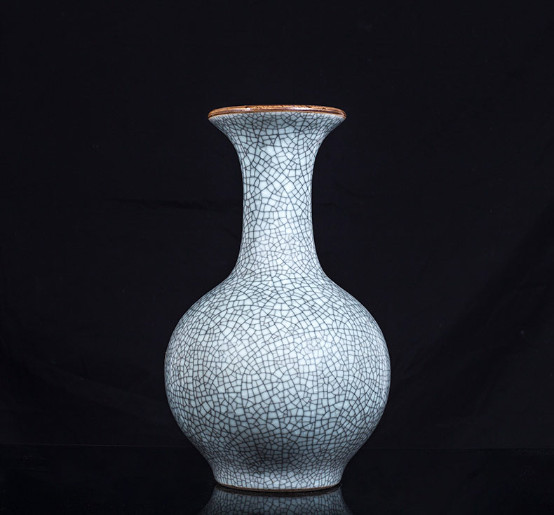 Rice lu, jingdezhen ceramic ice crack glaze vase creative Chinese sitting room porch decoration flower arranging household furnishing articles