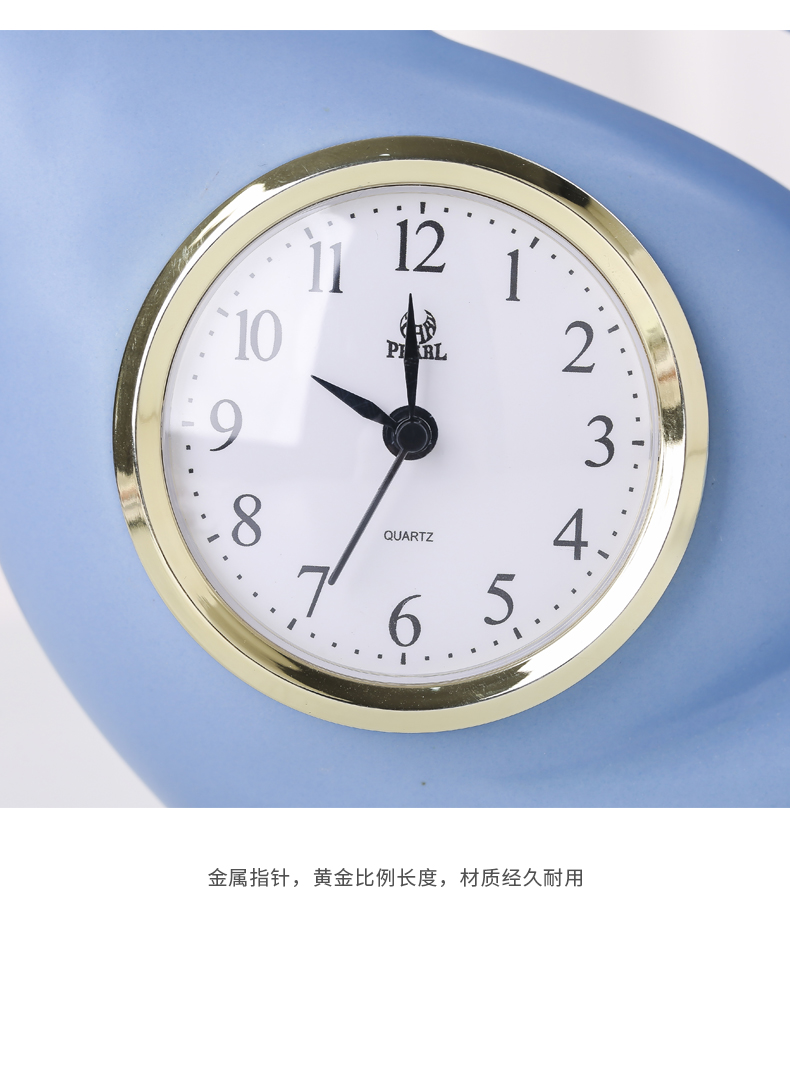 Nordic ceramic watches furnishing articles creative household desktop desktop clock adornment bedroom I and contracted sitting room