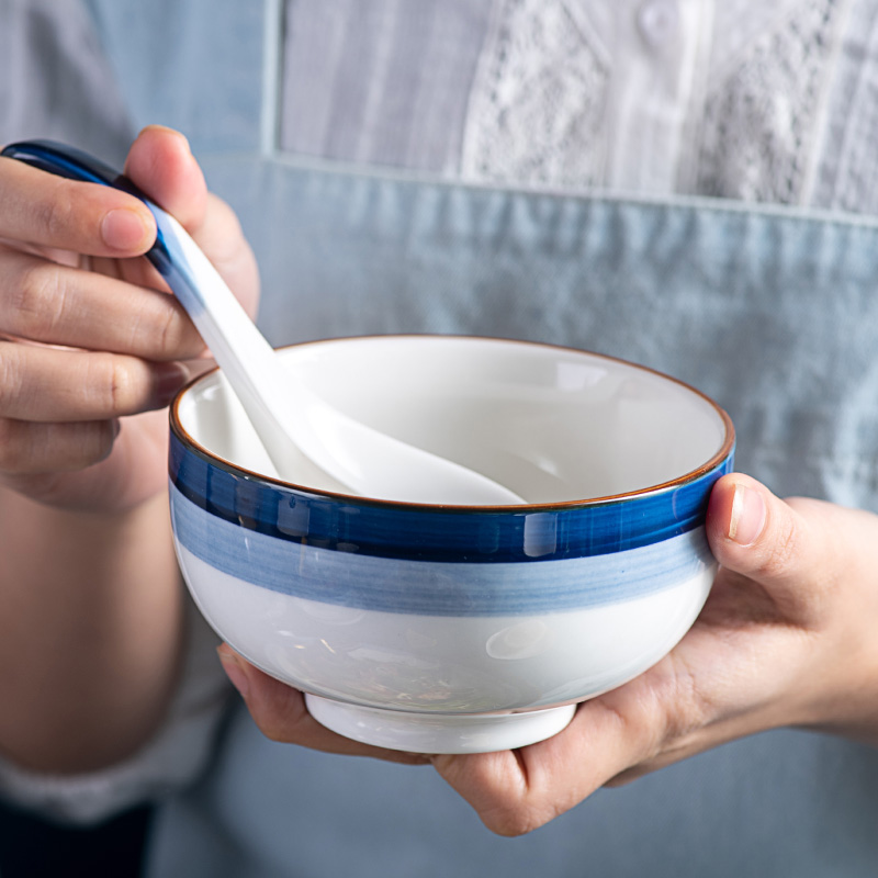 For household jobs the Japanese - style tableware suit family always suit gift boxes six northern ceramic rice bowls