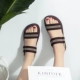 Mùa hè 2019 mới hoang dã sandal nữ phiên bản Hàn Quốc của giày đế bệt mưa thời trang hai mang giày đi biển thun thun ướt nước - Rainshoes