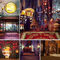 Ancient costume photo background cloth photography background cloth family portrait background Net Red Anchor Live background cloth 32