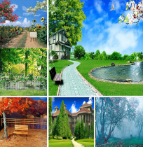 Landscape background cloth anchor background live broadcast background cloth fast hand background cloth video background cloth photography background cloth photography background cloth