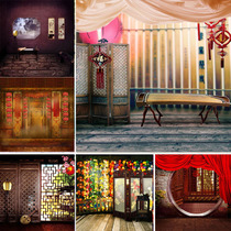 Ancient style background cloth live broadcast room background cloth photography background cloth guzheng live background cloth