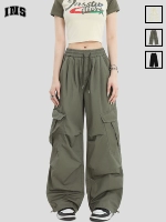 INSstudios Штаны для влюбленных для отдыха, в американском стиле, свободный крой