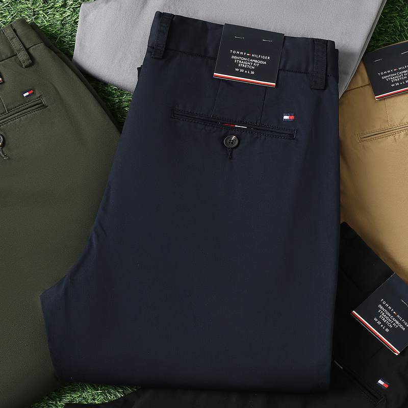 Domestic In-Stock Tommy Summer Thin Casual Pants Business Versatile Pure Cotton Wrinkle-Free Men's Workwear Dress Pants Domestic In-Stock Tommy Summer Thin Casual Pants Business Versatile Pure Cotton Wrinkle-Free Men's Workwear Dress Pants