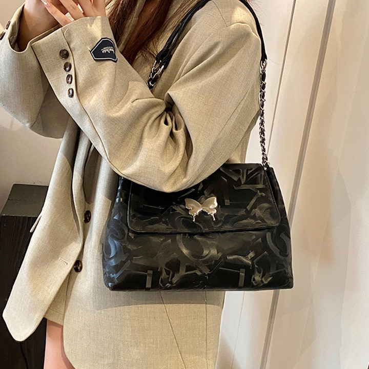 Shoulder bag, universal capacious summer one-shoulder bag, for students