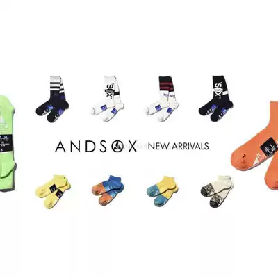 Spot made in Japan ANDSOX outdoor retro mountain breathable wear-resistant non-slip function cushioning breathable perspiration