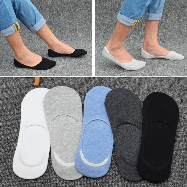 Vớ của nam giới socks tất siêu mỏng cotton mỏng mùa hè thấp eo nông miệng của nam giới khử mùi thấp tất mùa hè - Vớ sợi tre