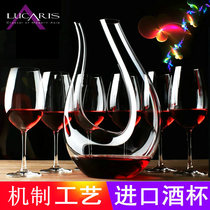 European imported crystal wine glasses lucaris transparent glass goblet household mens and womens wine glasses set