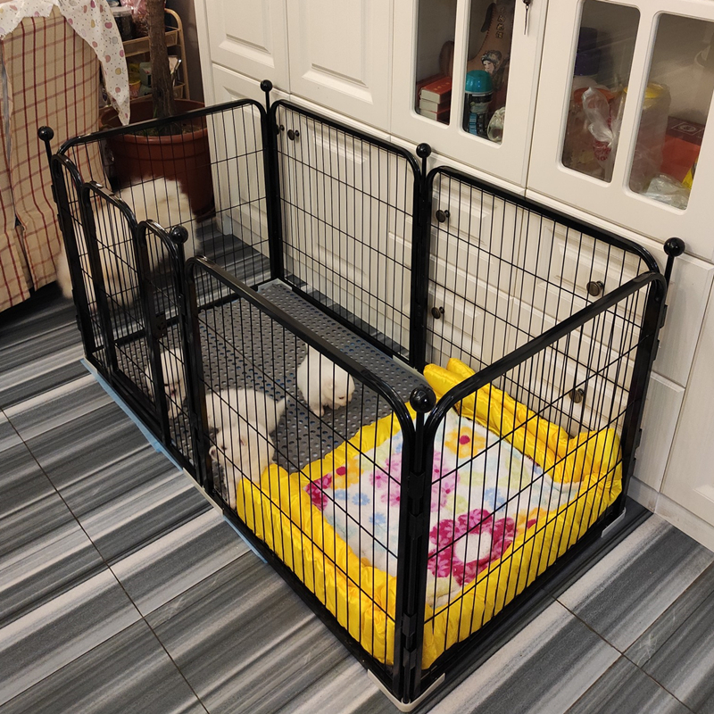 Pet dog fence indoor small dog dog cage medium dog corgi isolation gate guardrail free combination fence