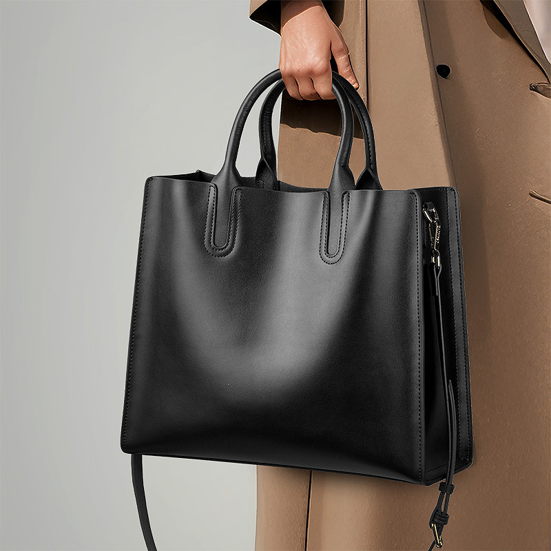 Bag 2026 New Model Soft Leather Texture Tote Bag Large Capacity Women's Genuine Leather Fashion Handbag Commuter Shoulder Crossbody Bag