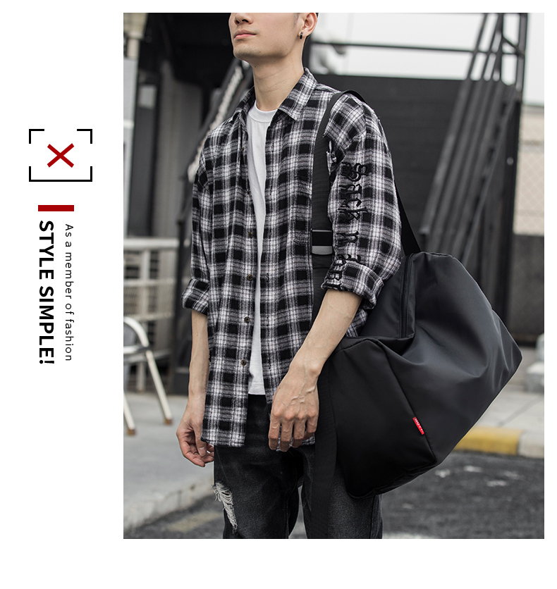 Phiên bản Hàn Quốc của túi đeo vai nam xu hướng thời trang túi Messenger túi sinh viên messenger túi thể thao thể thao Messenger túi nam - Túi của con người túi đẹp