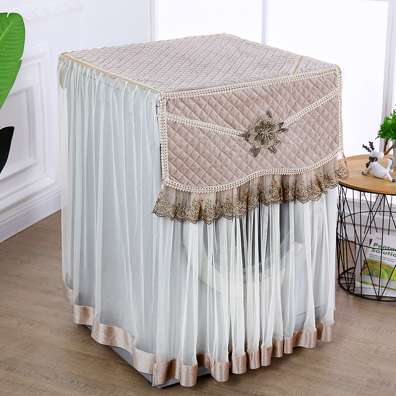 Fabric Haier little swan drum washing machine cover set lace open fully automatic washing machine cover sun protection dust cover