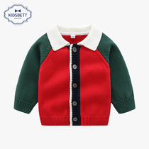 Men and women baby coat 2021 autumn winter baby knitwear children red cardigan sweater boys sweater