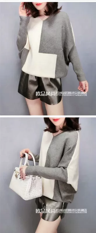 Châu Âu ga mùa thu 2018 mới Hàng hóa châu Âu màu sắc thời trang nữ phù hợp với áo len cashmere phần mỏng của phụ nữ