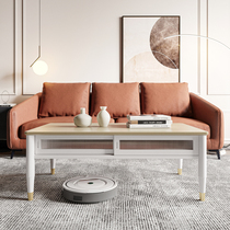 Fa-style retro solid wood tea table TV cabinet Composition Changhong glass moving door Japanese style minimalist living-room tea table small family