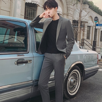 Suit suit suit men Korean version of slim dress groom groom wedding business leisure professional dress suit
