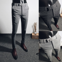 High-level casual business formal clothes nine-point trousers small feet suit suit suit pants mens slim style mens spring and autumn