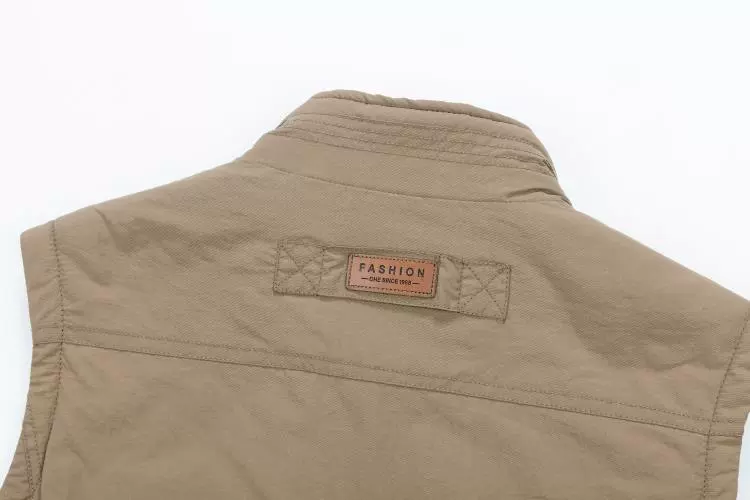 Áo vest nam trung niên mùa thu và mùa đông mới bố cộng với nhung dày cỡ lớn cotton nam vest vest cũ áo phao lông vũ